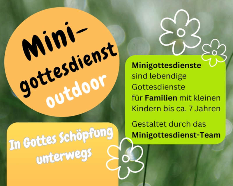 Outdoor-Minigottesdienst am 25. Mai