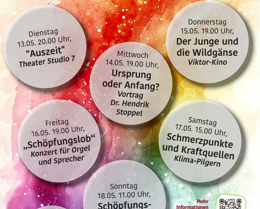 Schöpfungswoche der Ev. Gemeinde vom 12-18. Mai