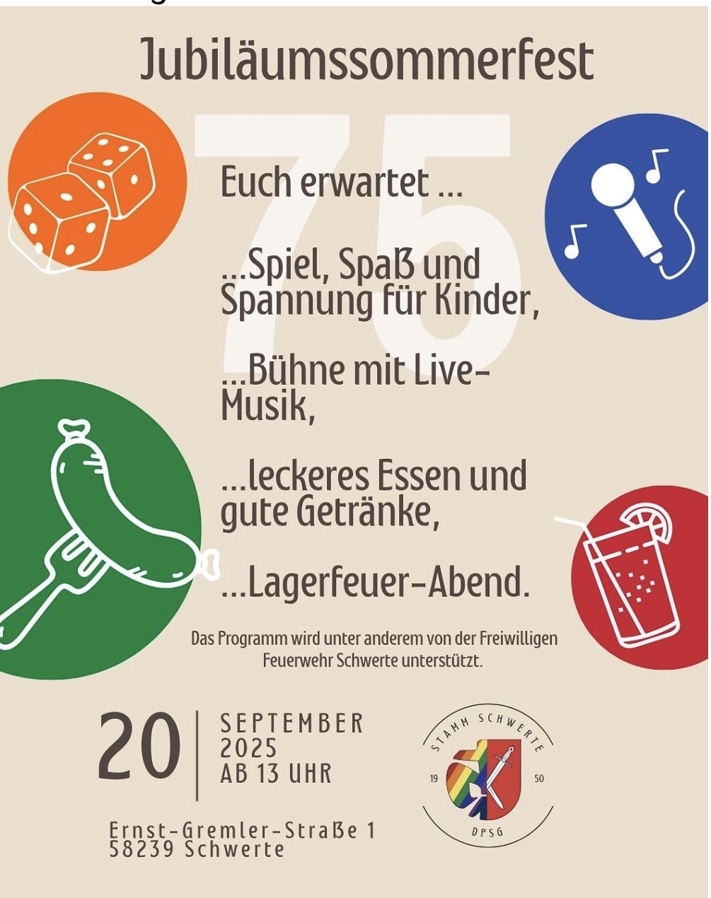 Jubiläumssommerfest der DPSG Schwerte