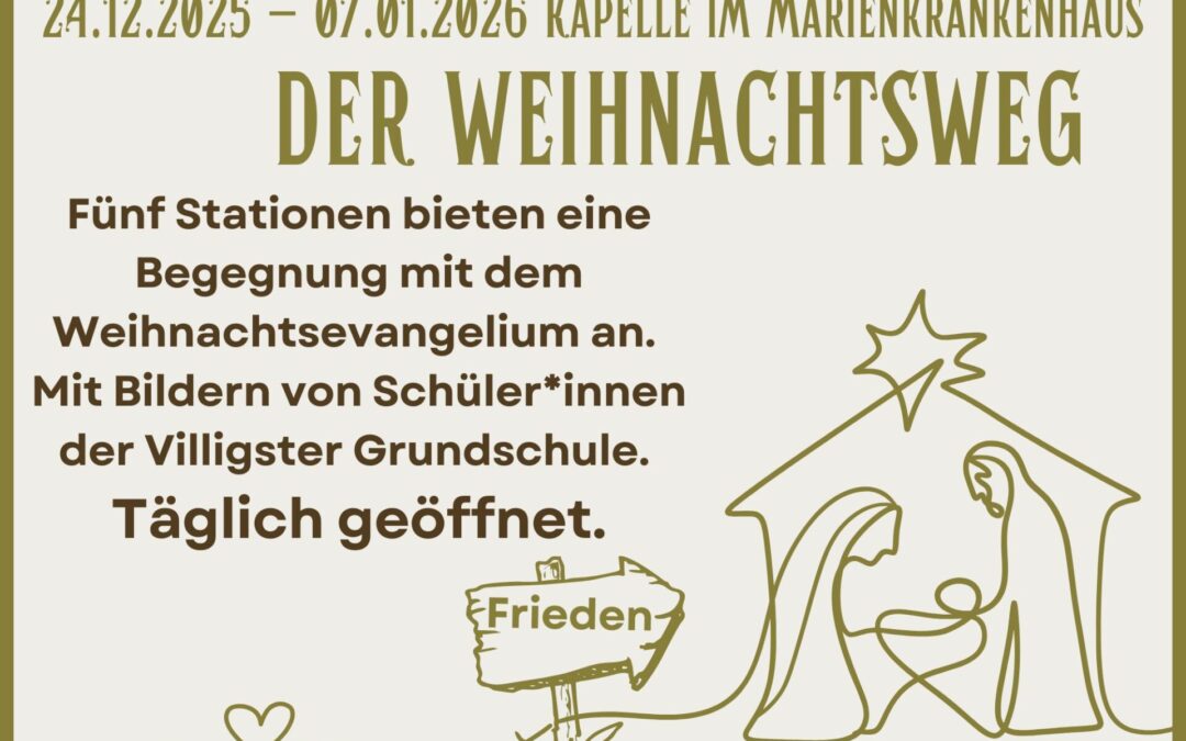 WeihnachtsWeg in der Krankenhaus-Kapelle
