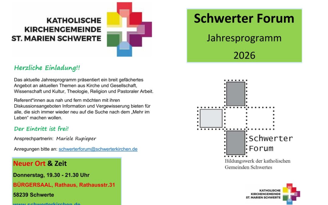 Jahresprogramm des Schwerter Forums