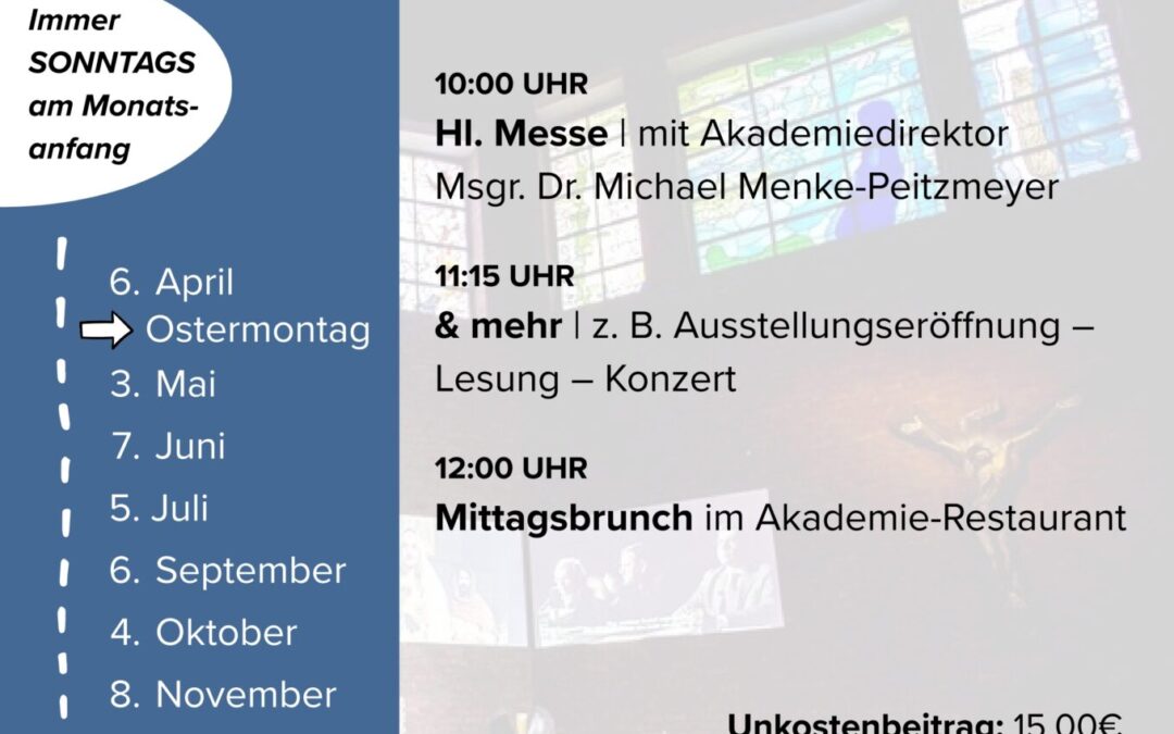 Messe und Mehr – neues Angebot in der katholischen Akademie