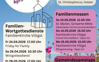 Familiengottesdienste April bis Juni 2026