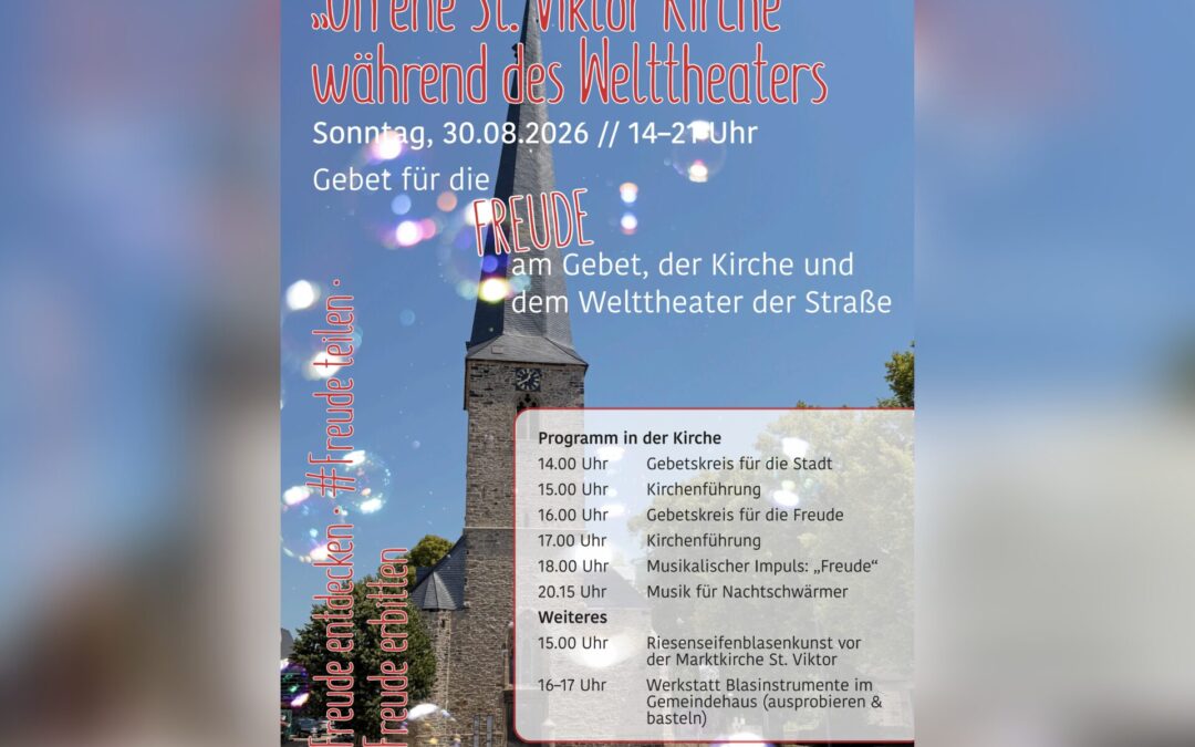Gebet für die Freude beim Welttheater der Straße
