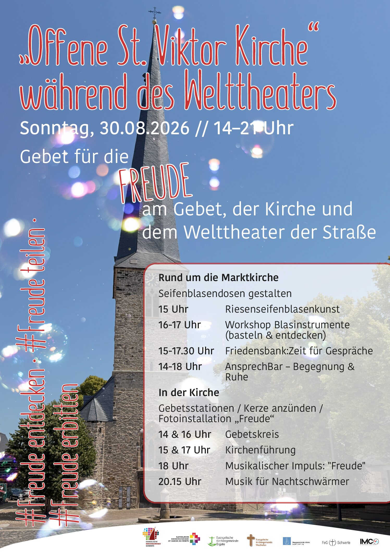 Gebet für die Freude beim Welttheater der Straße