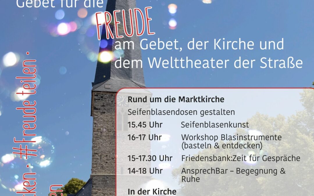 Gebet für die Freude beim Welttheater der Straße