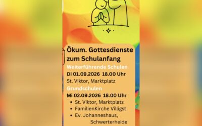 Gottes Segen zu Beginn der Schulzeit